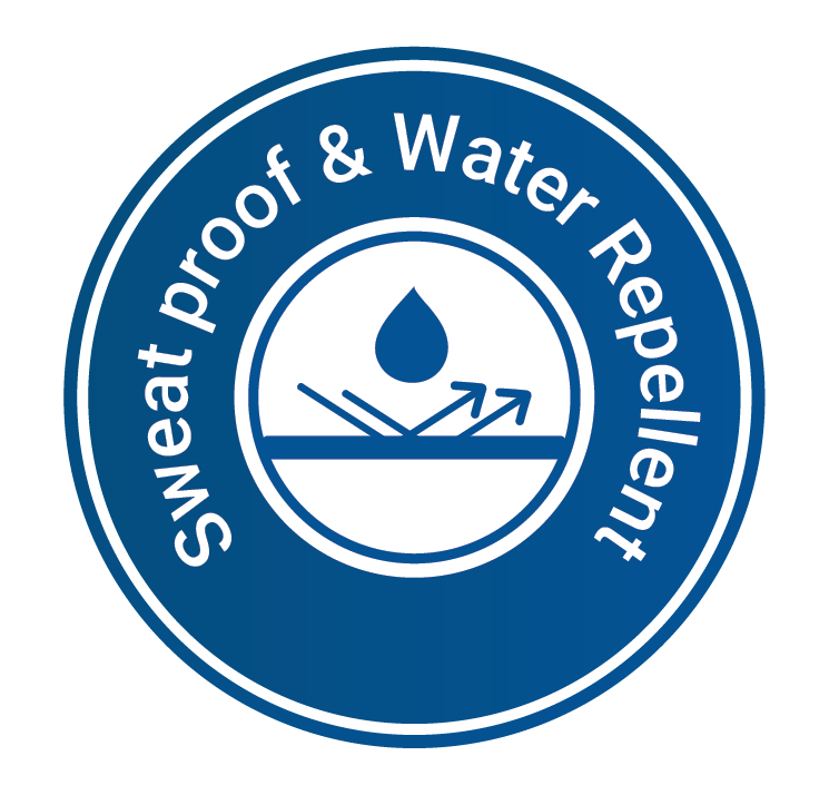 Sweat Proof & Water Repellent