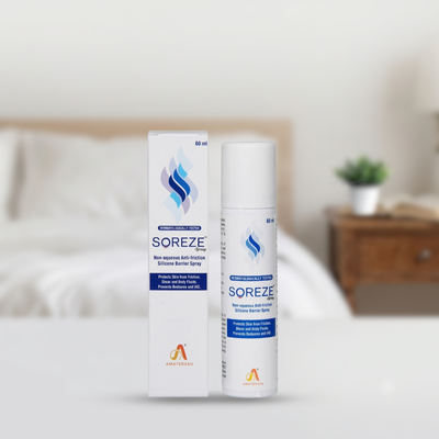 New Improved Soreze Spray, 60 ml, Prevents Bed (Skin) Sores and Diaper Rashes with Ease
